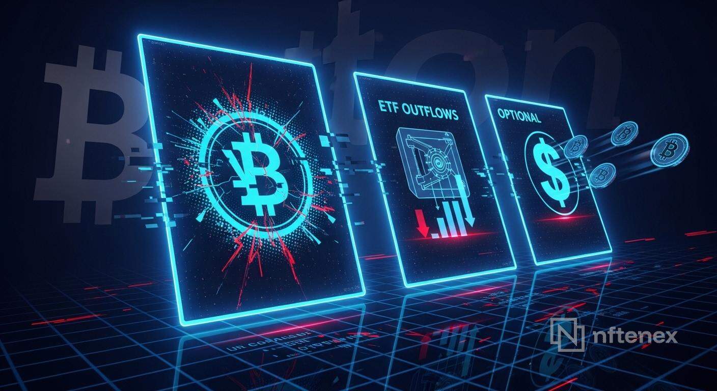 Why Bitcoin slipped: ETF outflows, firm dollar, liquidations